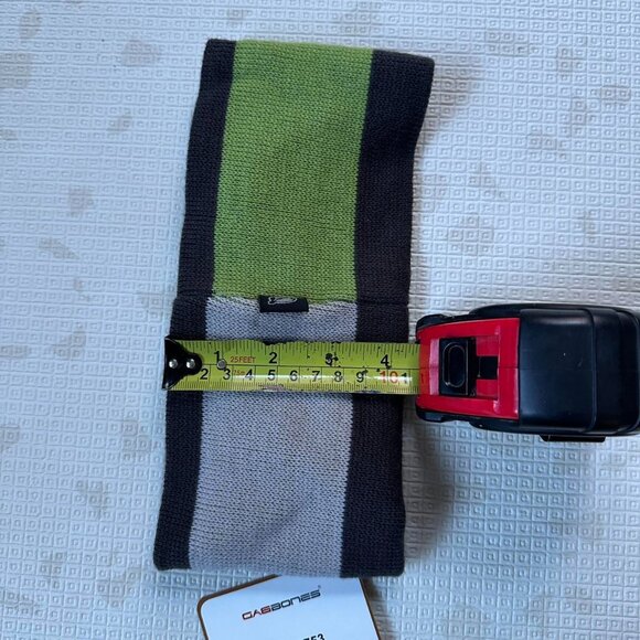 Y2K Green Flames Skater Winter Headband with Mini Cap - Picture 4 of 8